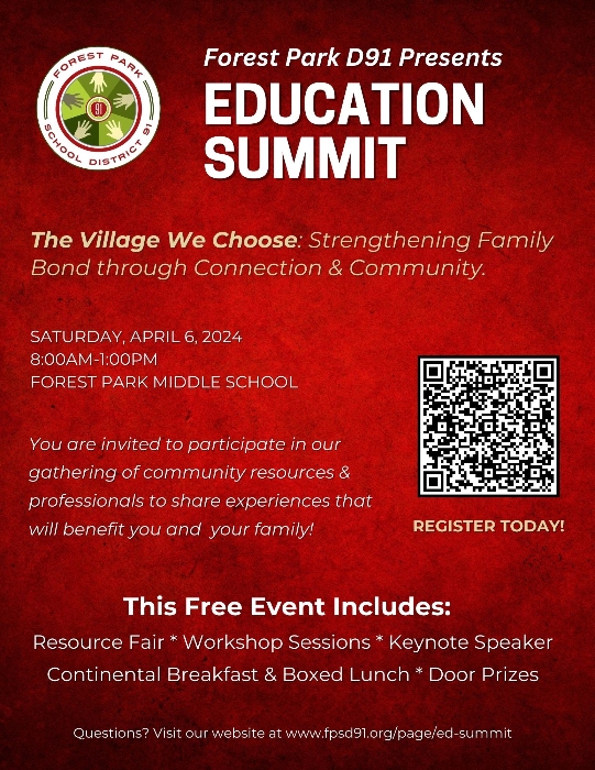 D91 Education Summit "The Village We Choose: Strengthening Family Bond Through Connection & Community"