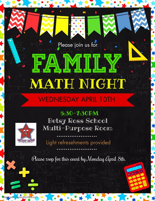 Betsy Ross Family Math Night