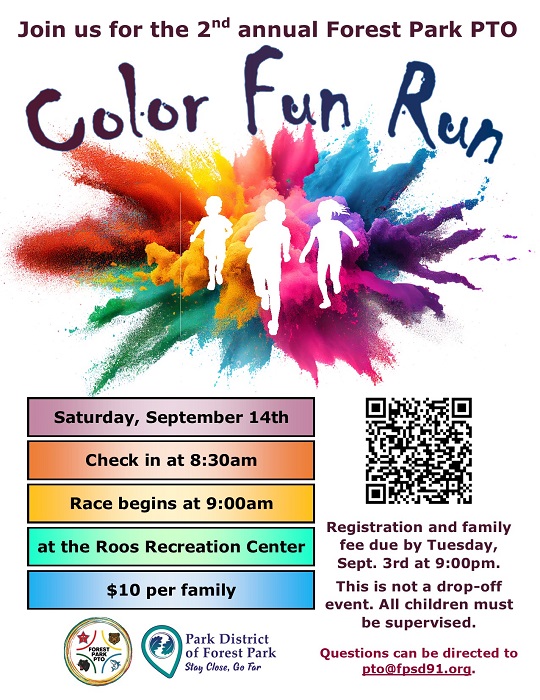 Forest Park PTO\'s Color Fun Run